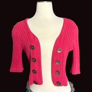 Marc Jacobs Vibrant Pink Cardigan